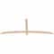 Ekena Millwork Bellingham Smooth Timber Gable Bracket, Douglas Fir, 84"W x 35"H x 1 1/2"D x 3 1/2"F, 10/12 Pitch GBW084X35X0204BEL00SDF - alternate 3